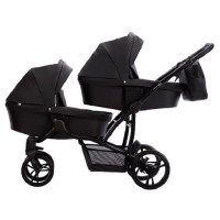 Коляска для двойни 2 в 1 Bebetto B 42 Pro - 24 черный
